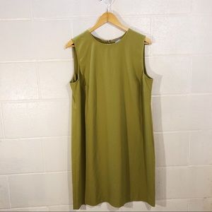 J Jill dress green sleeveless shift Laurel style